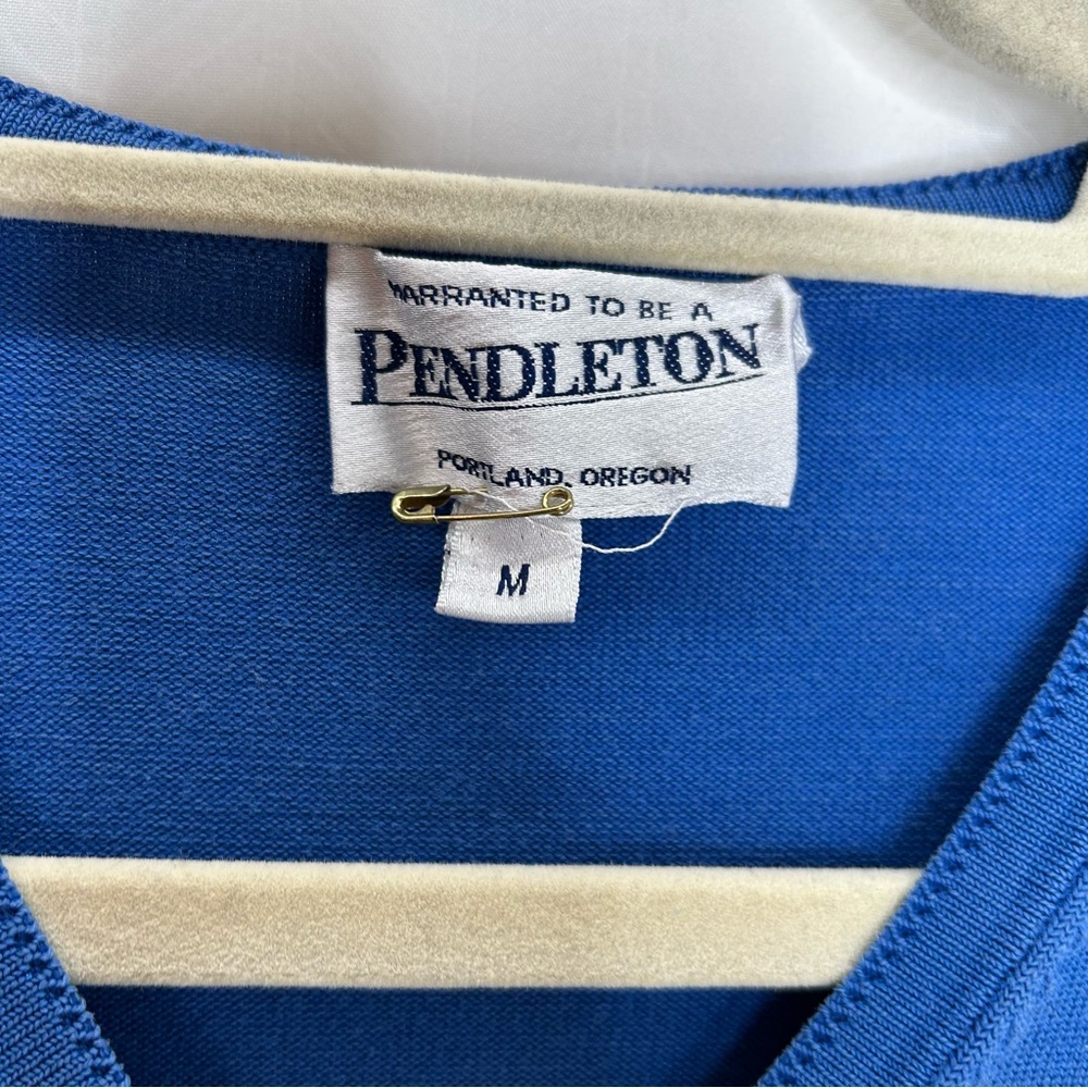 Pendleton Blue Cardigan Button Up Medium - image 2